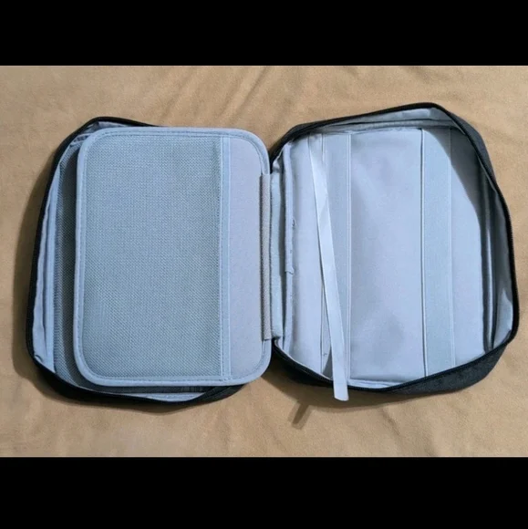 Bible Carrying Book Case Black and Gray Bag Scout Book Cover Handle - Picture 9 of 11